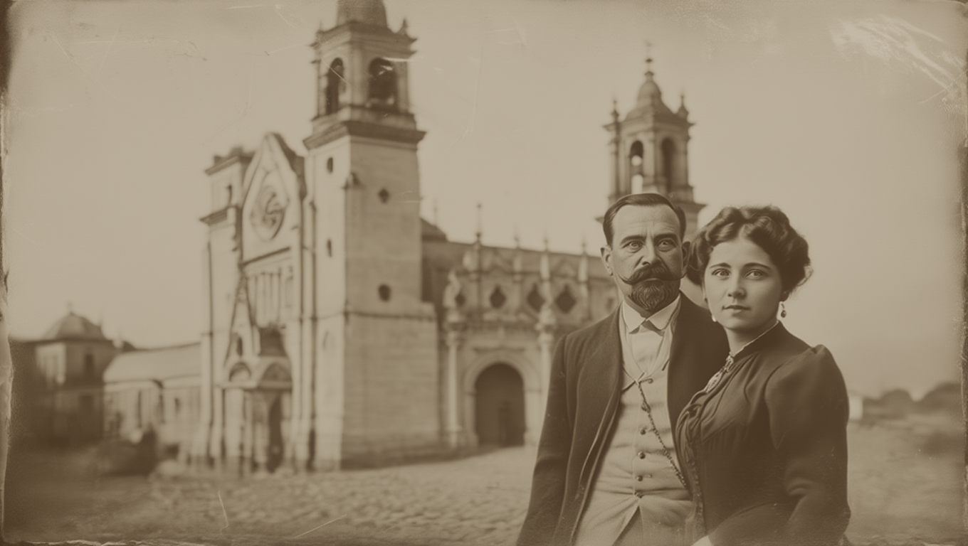 Don Manuel Larracilla y Rafaela Romero en Xalapa, ca. 1850